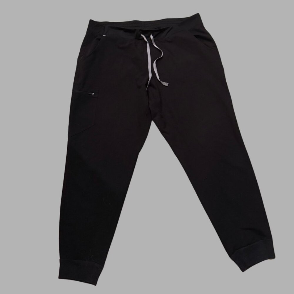 FIGS Zamora Jogger Scrub Pants™ – Black | Size XXL